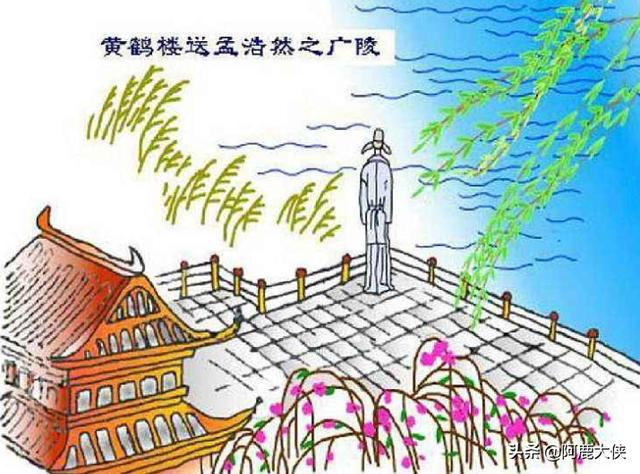 黄鹤楼送孟浩然这首诗的意思翻译